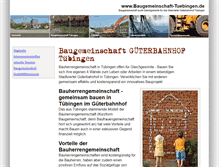 Tablet Screenshot of baugemeinschaft-tuebingen.de